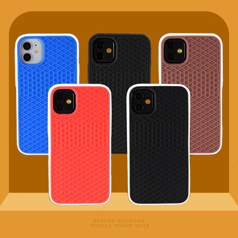 Waffle Shoe Sole Phone Case For iPhone 14 13 12 11 Pro Max X XS XR XSMax 6 7 8 Plus Silicone Waffle Sole Phone Case Black Cover