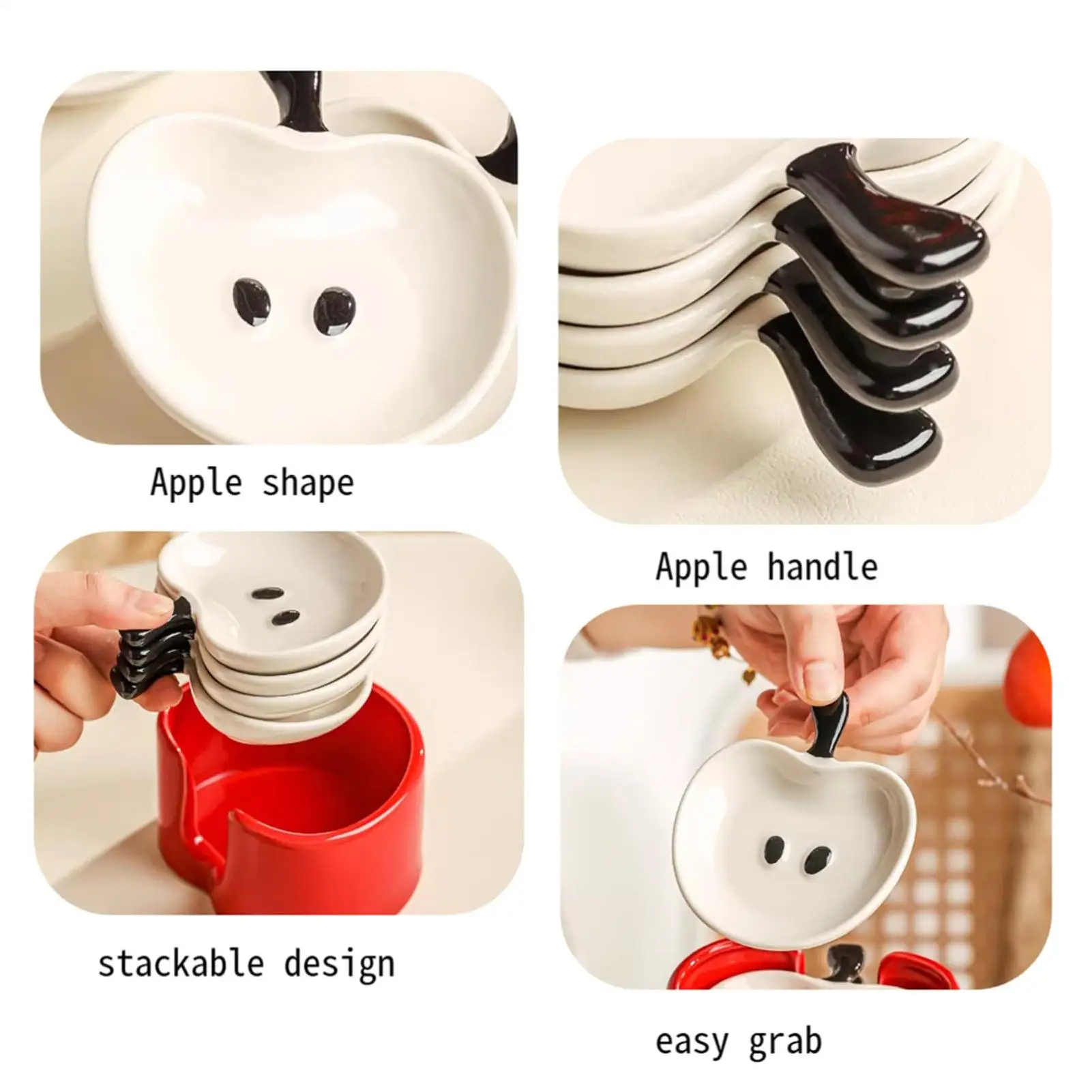 Cuencos para salsas con forma de fruta, plato para aperitivos, cuenco para salsa, para mantequilla, crema, yogur, snacks, patatas fritas, frutos secos, condimentos, aderezos, sushi