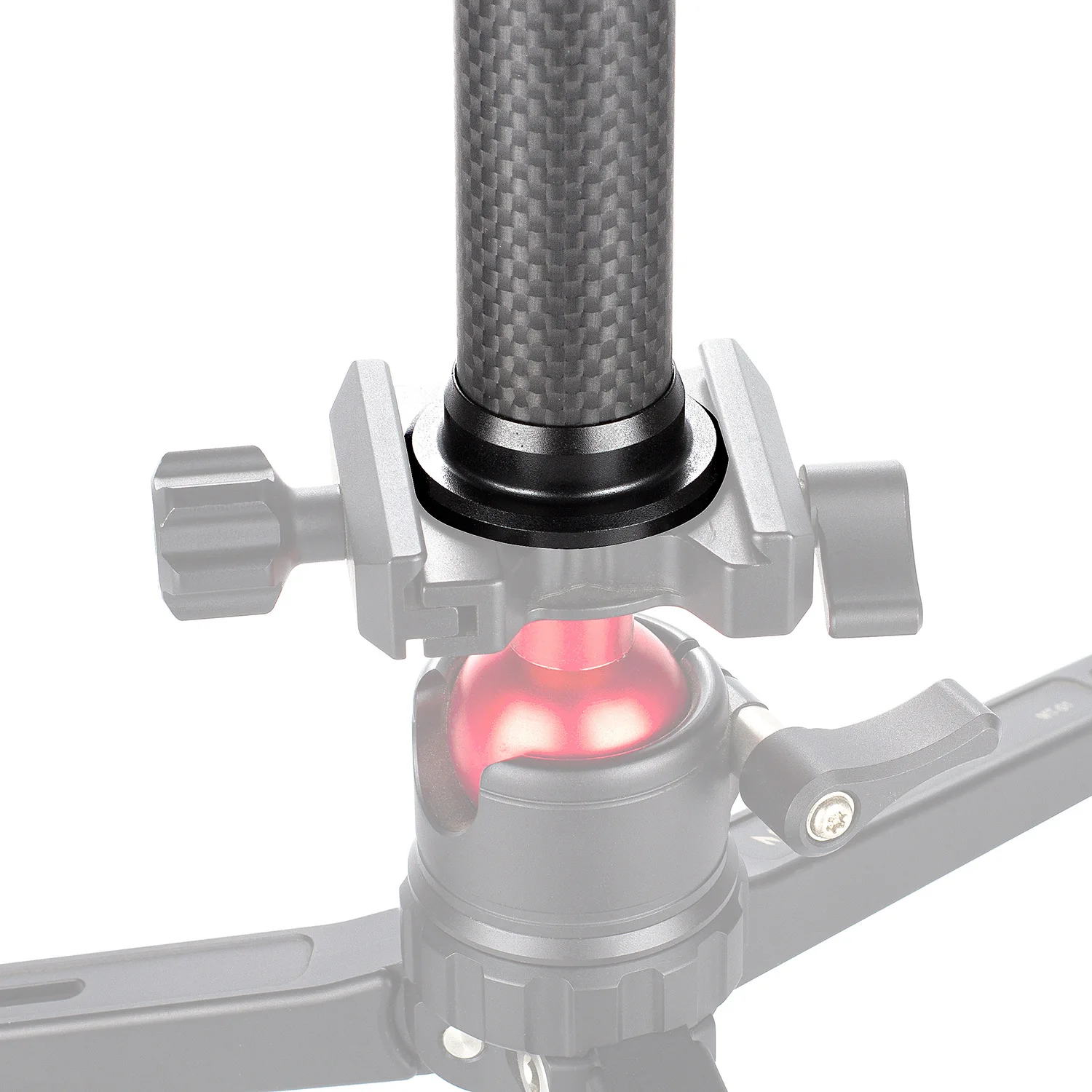 Штатив из углеродного волокна для камеры, двухходовой осевой стабилизатор с удлинителем, осевая трубка из углеродного волокна, головка с интерфейсом Arca