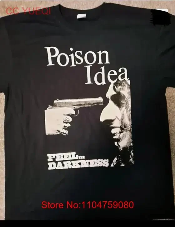 Poison Idea For Friends camiseta negra de algodón de todas las tallas 7D1892 vintage lavado suave transpirable cómodo gráfico homme