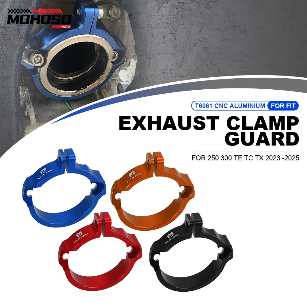 

Fit For GASGAS EC 300 EX 250 2024 2025 For 250/300 SX 250 XC SX-F 300 XC-W Motorcycle Exhaust Flange Clamp Guard Protector Parts