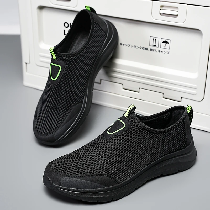 Yrzl 2024 nova moda andando tênis de corrida dos homens sapatos esportivos sapatos casuais tênis de viagem malha respirável tênis