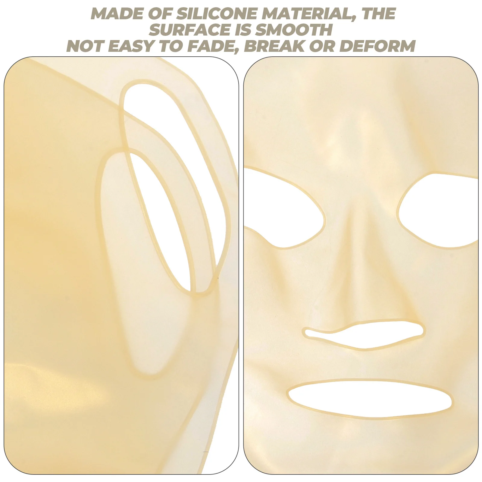 

3Pcs Reusable Silicone Facial Mask Covers Easy Fixing Skin Moisturizing Face Mask Cover Beauty Supplies for Women