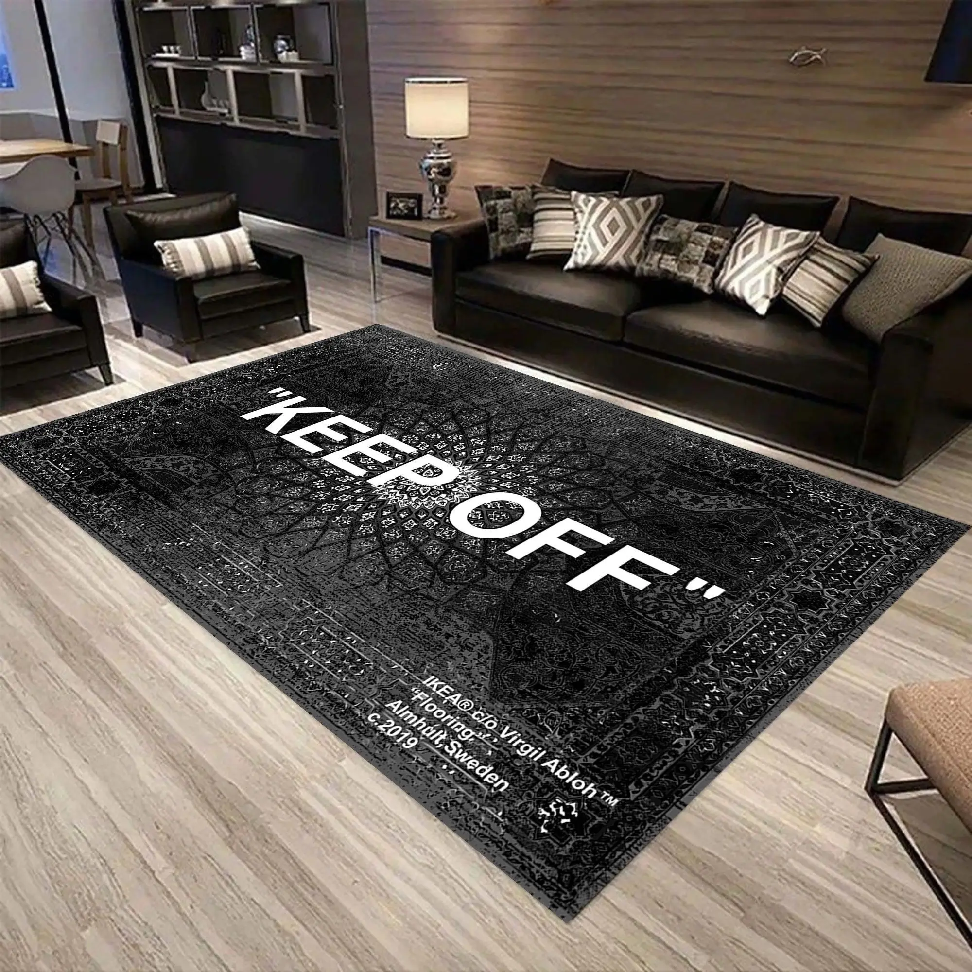 

Gray Modern Classic Modern Keep Off Carpet Patterned Home Decor Modern Custom Carpet Fashion Decor Cool Rug Personalized Gifts