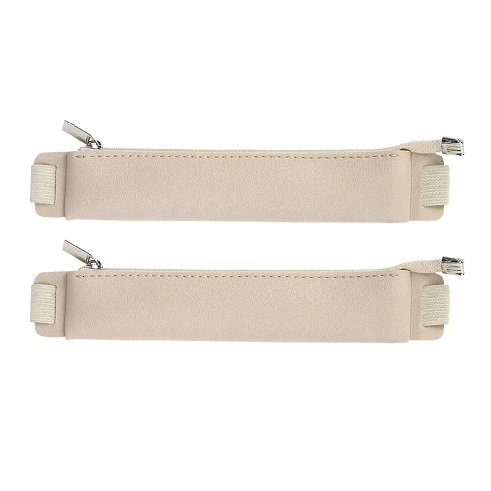 2 Pcs Journal Case Pencil Stationery Notebook Binder Zipper Pouch Small Holder Elastic Wraps