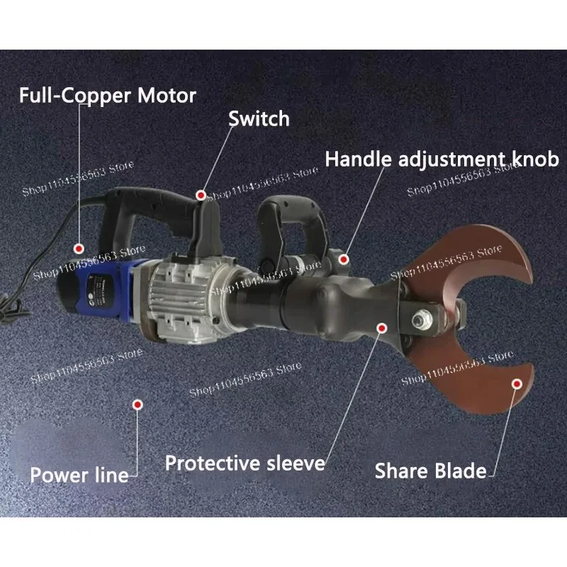 LZ-85K Electric Hydraulic Cable Cutter 2200W High Power Plug In Cutting Tool For Copper Aluminum Armored Cable