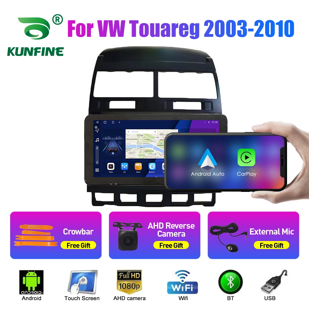 

Car Stereo for VW Touareg 2003-2010 Octa Core Android 10.0 Car DVD GPS Navigation Player Deckless Radio