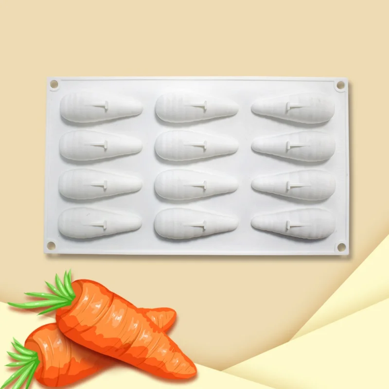 

New products in stock12Even Carrot Rabbit Mousse Cake Mold Easter French Dessert Mold Baking Utensils