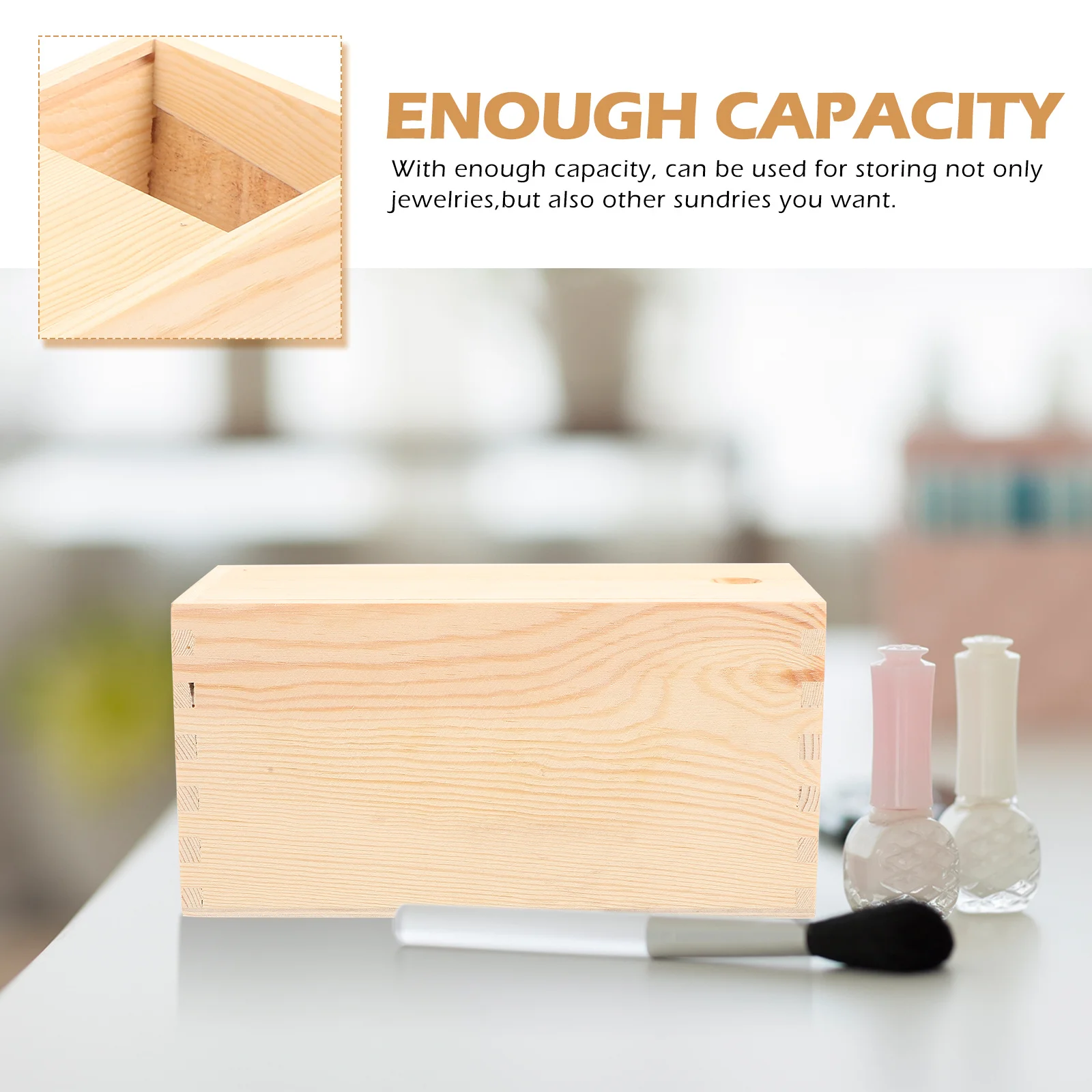 

Wood Jewelry Box Lightweight Portable Vintage Jewelry Storage Case Organizer Wooden Trinket Box Bracelets Storage Boxes