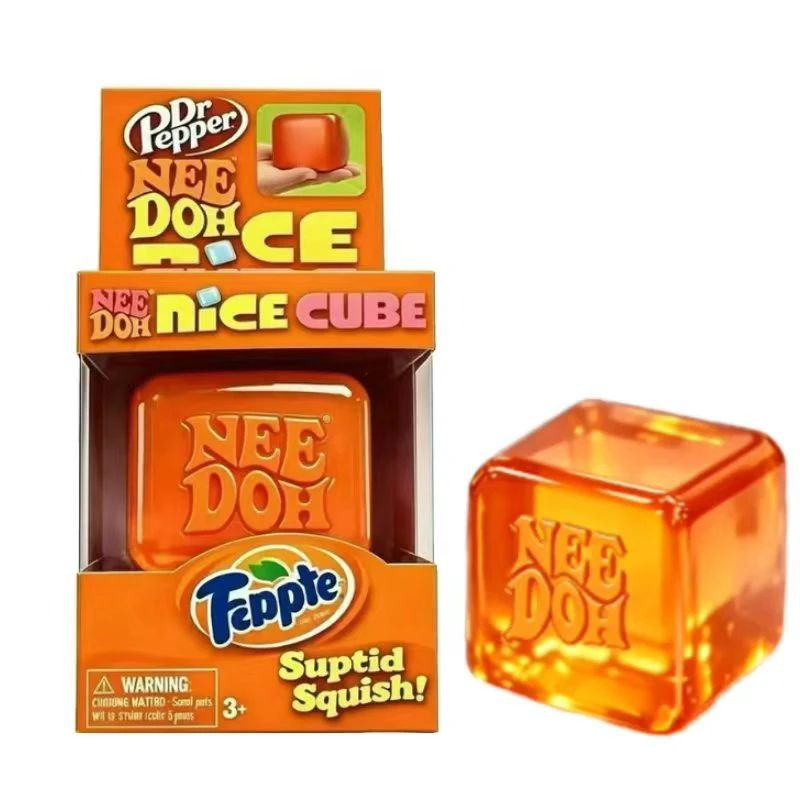 Dr Pepper X NeeDoh Nice Cube Squishy Weiches Sensorisches Fidget-Spielzeug zur Stress- und Angstlinderung für Erwachsene und Kinder – Detail 3