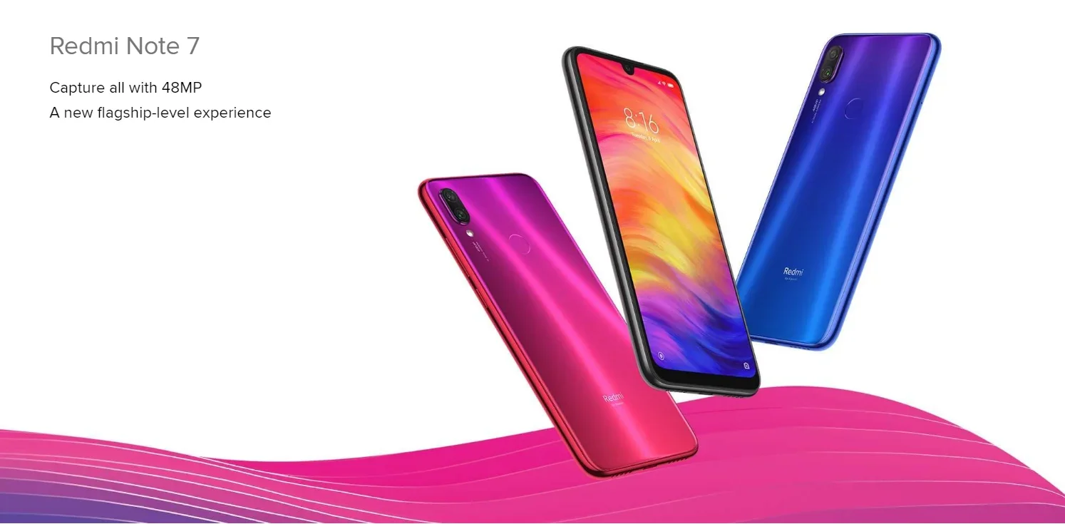 Xiaomi-Smartphone Redmi Note 7, téléphone portable, 4G, 64G, 6G, 64G, Snapdragon 660AIE, téléphone portable Android, caméra arrière 0MP + 5 MP, original, imprimé