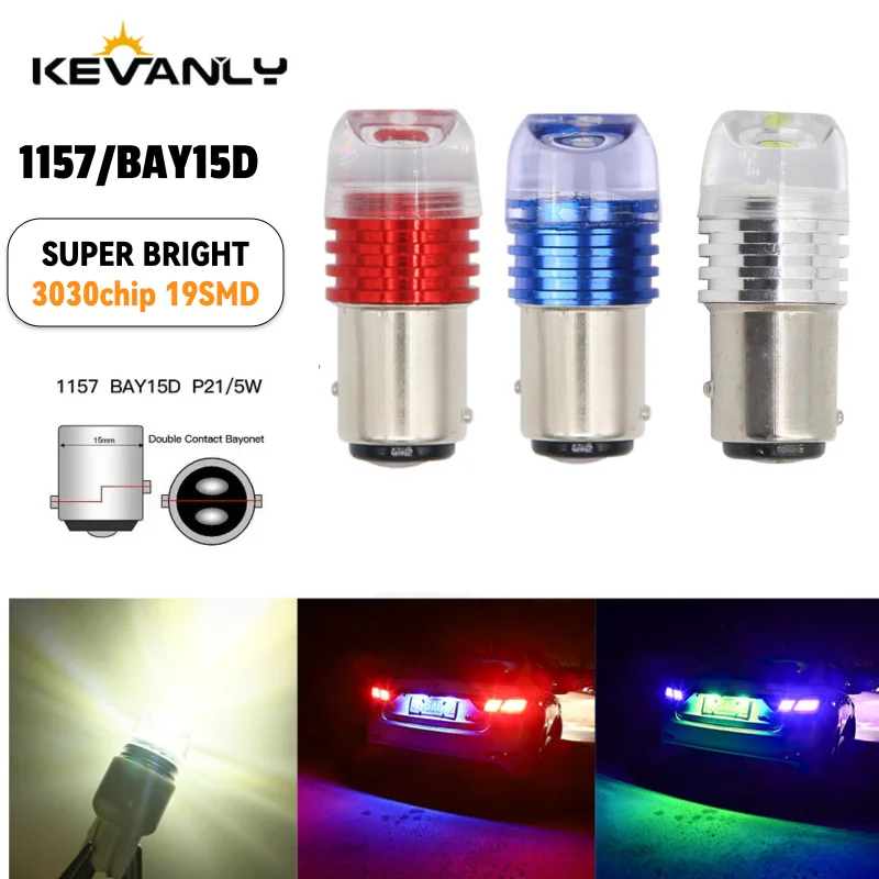 2pcs Strobe 1157 Led BAY15D P21/5W 5630LED Flash Light Brake Blink Light Lamp Bulb Red White Blue Auto Brake Tail Stop Light 12V