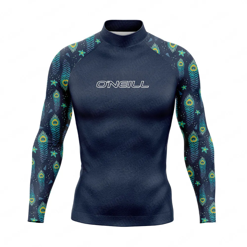 

Men's Surf Suit Beach UV Protection Swimwear Long Sleeve Surfing Clothes Swimming T-shirt Swimsuit Rash Guards Water Swim Sports
