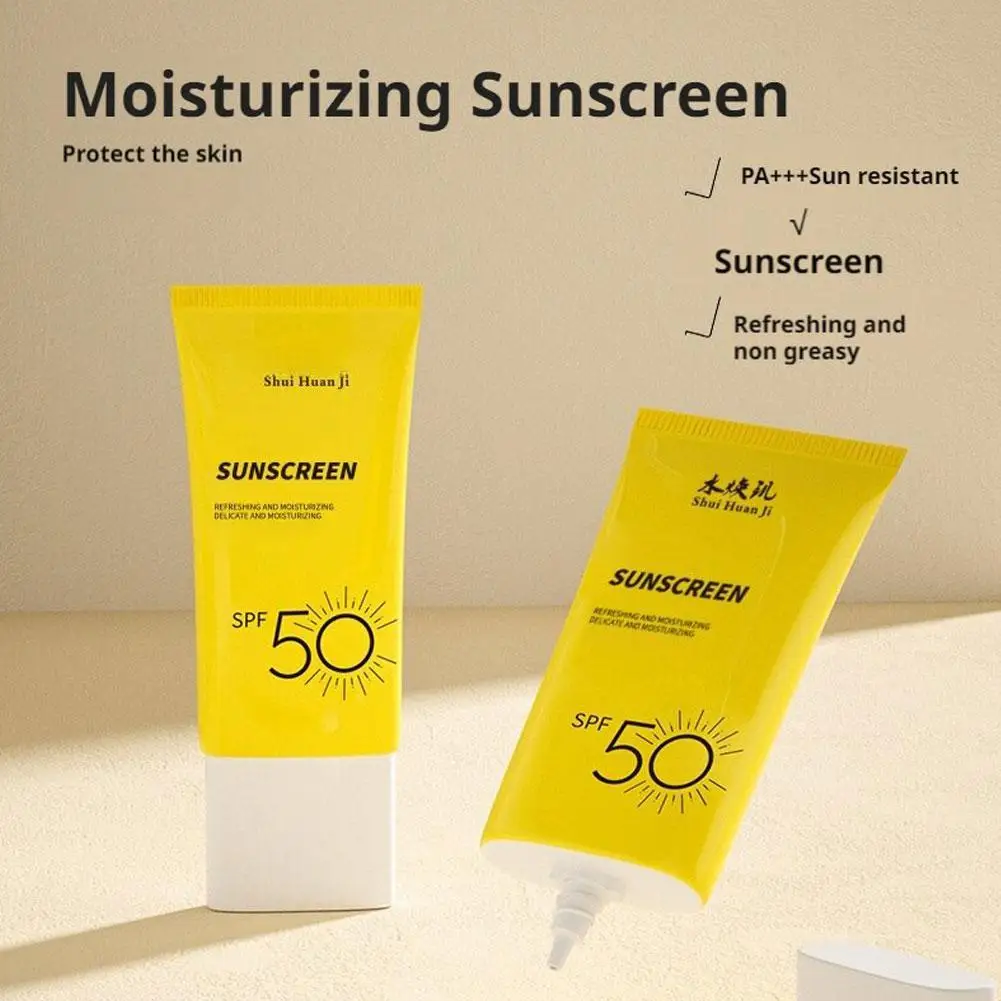 

Sunscreen SPF50+ Facial Body Sunscreen Whitening Sun Oil-control Anti-Aging Sunblock Protective Cream Moisturizing Skin Cre Z4Z5