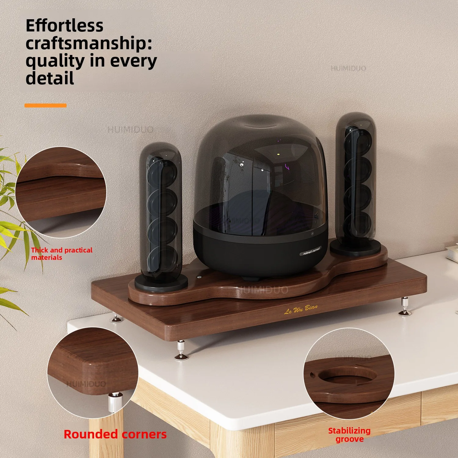 Suitable for Harmanka Crystal 5th/4th Generation, Audio Stand Crystal Desktop Tray Stand Shock Absorption Base