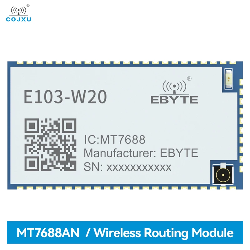 

2.4G Serial Port to Wifi Wireless Routing Module MT7628AN E103-W20(7628) OpenWrt SDK AP STA 32MB Flash+128MB DDR2 300Mbps PHY