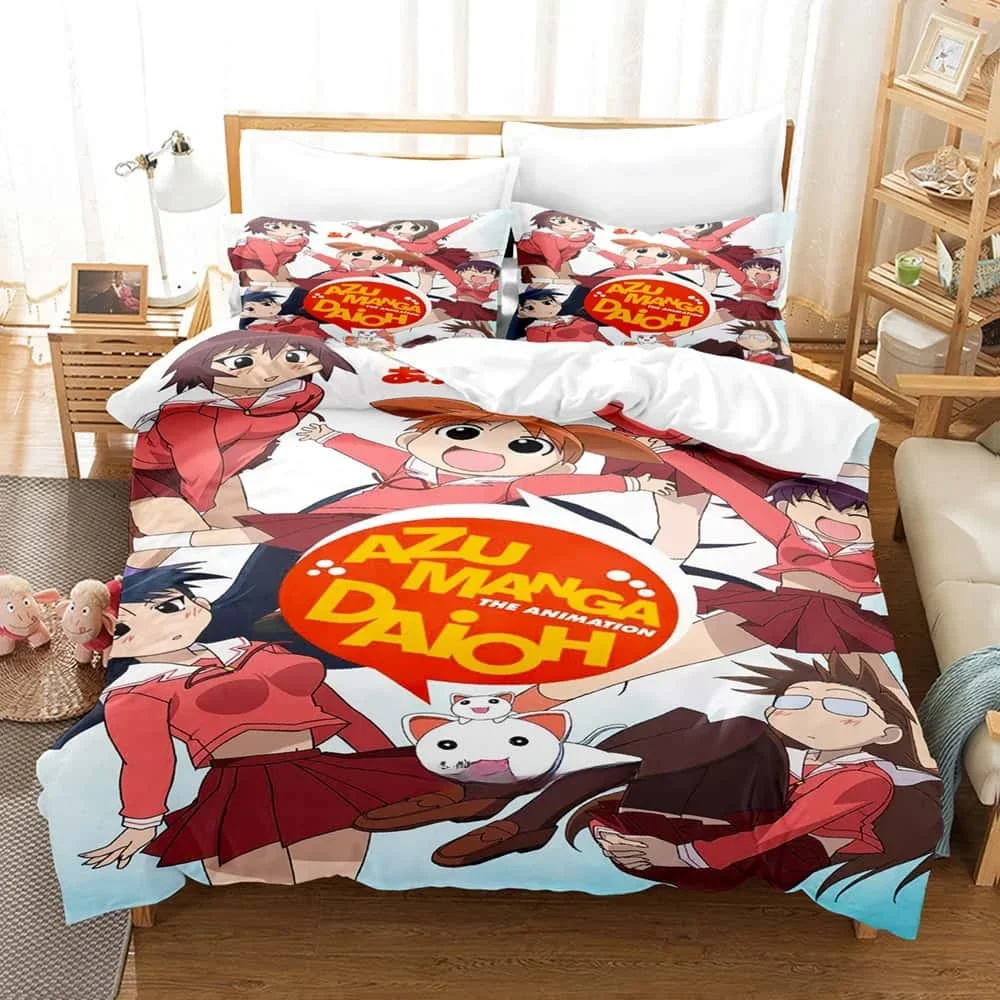 Cartoon Azumanga Daioh Bedding Set Single Twin Full Queen King Size Bed Set Adult Kid Bedroom Duvet cover Sets For Home Textiles