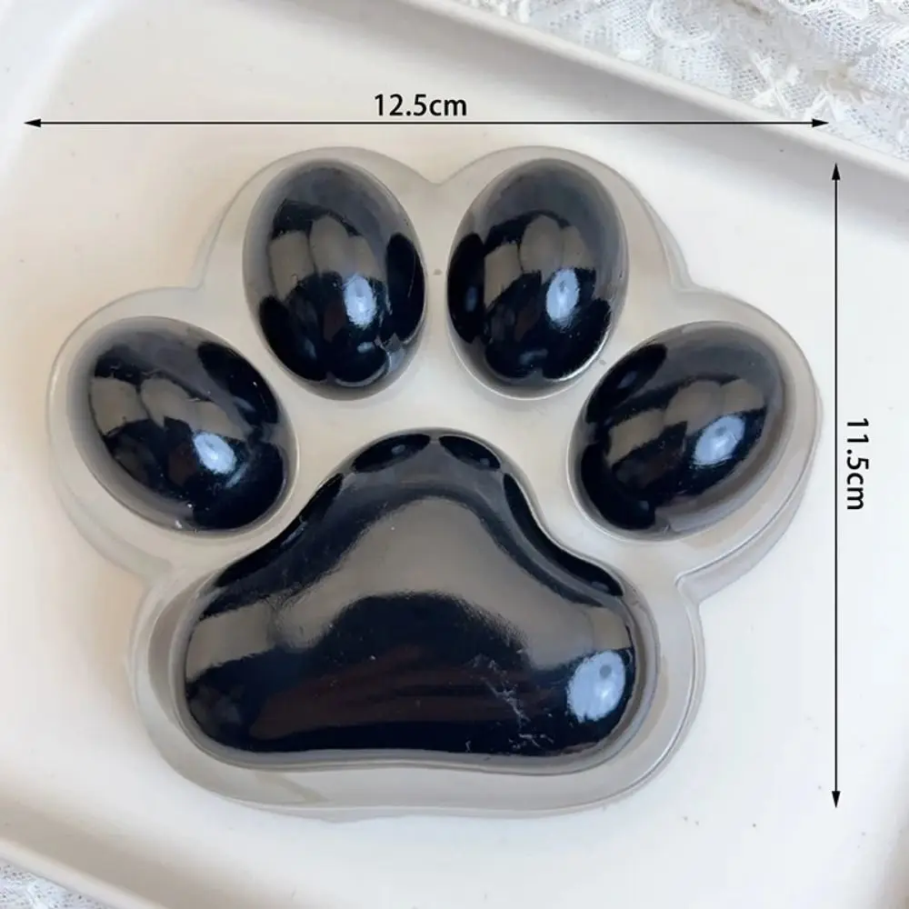 New Super Large Cat Paw Squishy Toy Black Transparent Decompression Toy Soft Slow Rebound Squeeze Toy Children Gifts