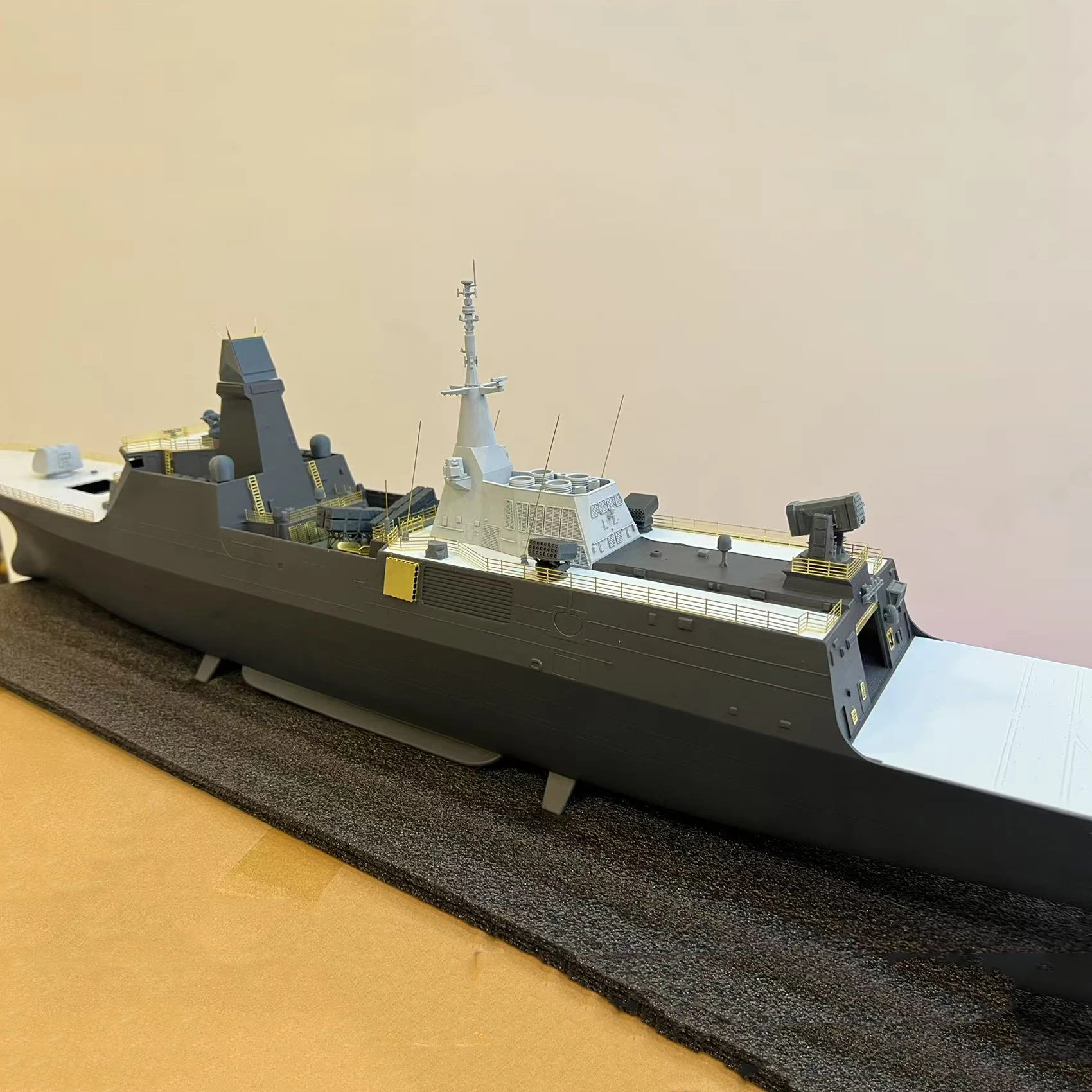 1/150 RC Boat 99cm Simulation 054B Missile Frigate Remote Control Boat Dual Motor RC Boat Model Kit Adult Toy Gift