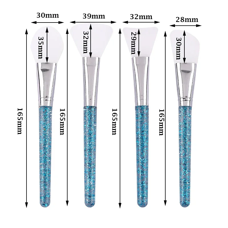1 pieza de cepillo de máscara de silicona DIY salón de casa herramientas de maquillaje de belleza cosmética aplicador de cepillos de mezcla de barro Facial profesional
