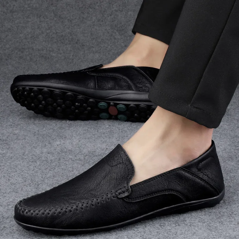 Breathable Men's Casual Shoes Super Soft Moccasins Anti-slip Mens  Loafers Fashion Driving Shoes Plus Size New Tenis Masculino