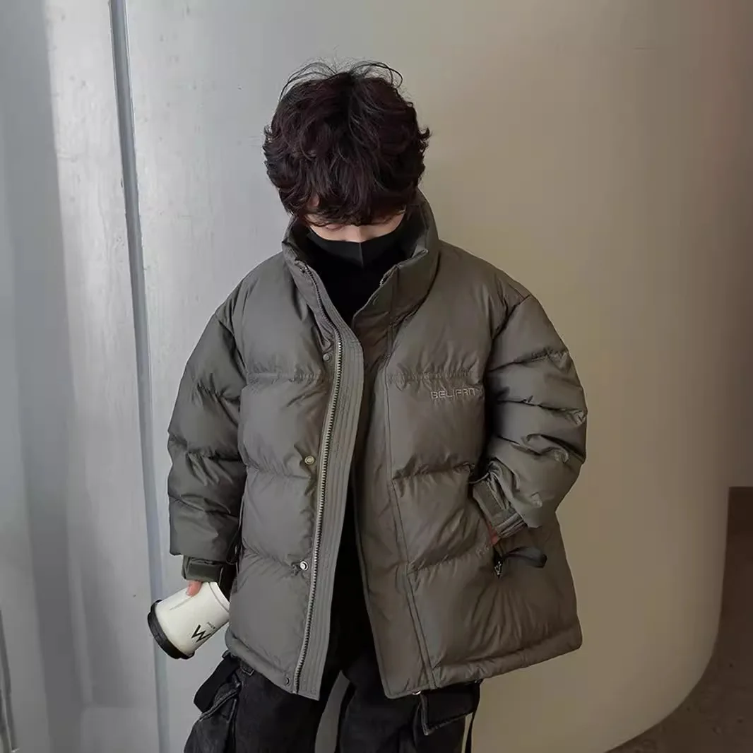 Boys Winter Thick Cotton Jacket 2025 New Cotton Jacket Handsome Winter Clothing Down Cotton Jacket Trendy