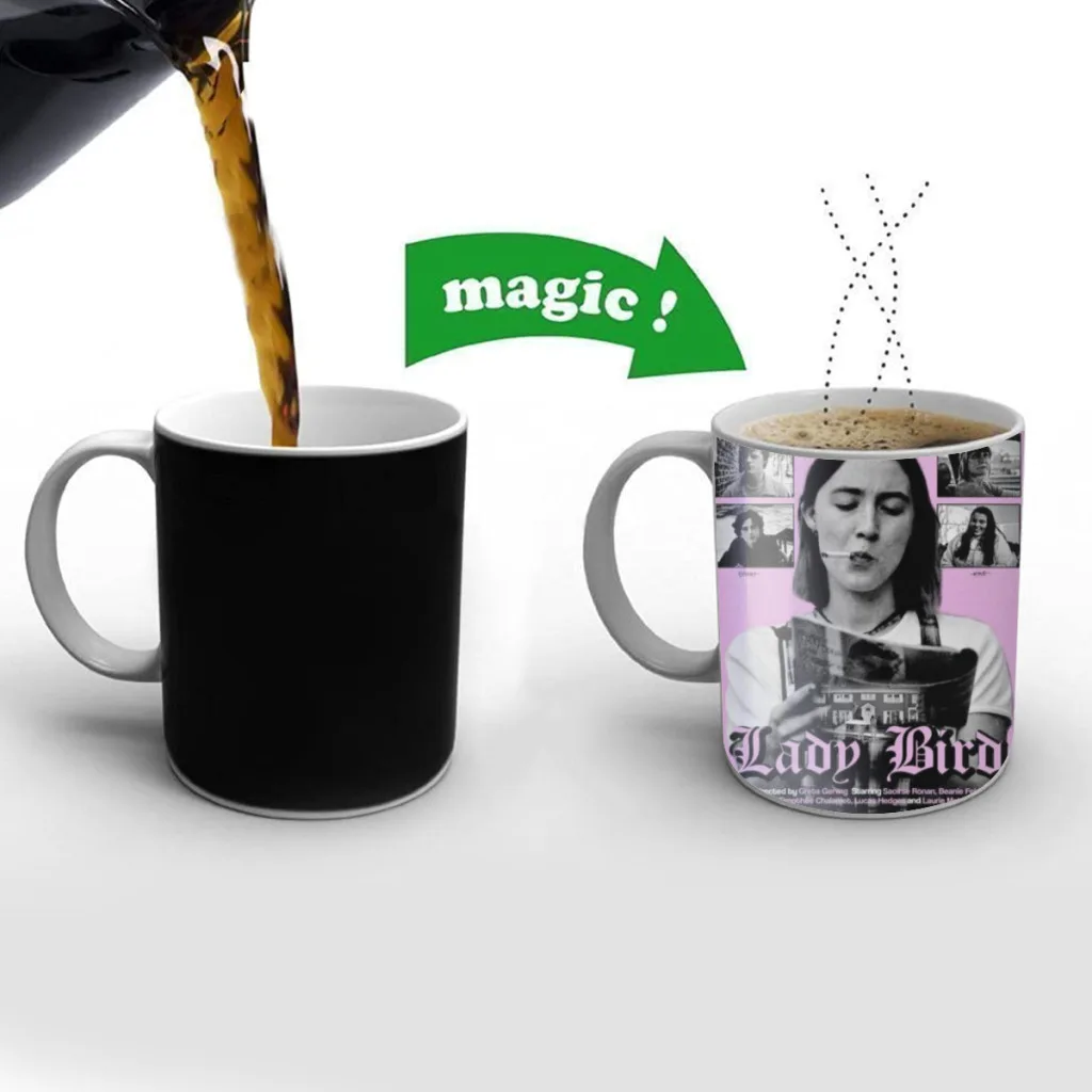 Classic Teenager Movie Lady Bird Classic One Piece Coffee Mugs And Mug Creative Color Change Tea Cup Ceramic Milk Cups Gifts