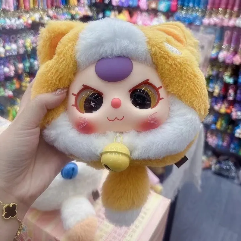 

Baby Three Three Year Old Lucky Cat Zipper Bag Blind Box Trendy Pendant Plush Doll Creative Cute Mysterious Box Gift 1:1 Quality