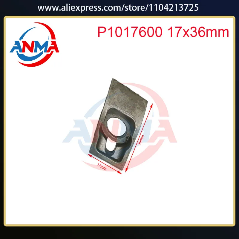 

20 Pieces KBA74 Gripper Pad P1017600 17x36mm for KBA Offset Printing Machine Spare Parts