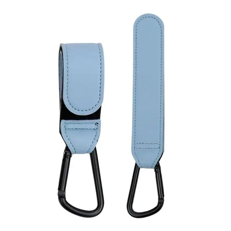 Stroller Organize PU Leather Adjustable Pram Multi Function Hook Strong Bearing High Quality Stroller Hooks Baby Diaper Bag Hook