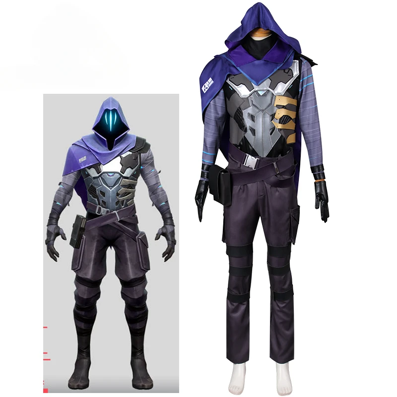 Game Valorant Omen Cosplay Costume Halloween Outfits Men Women New Suit Uniform Handsome Clothing