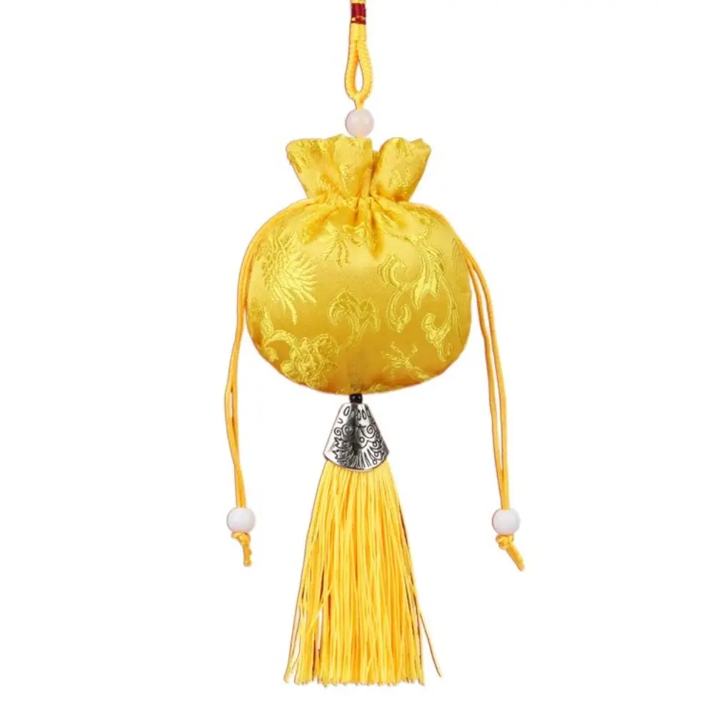 

Smooth Flower Women Sachet Embroidery Hanging Chinese Style Sachet Pendant Tassel Jewelry Storage Bag Children