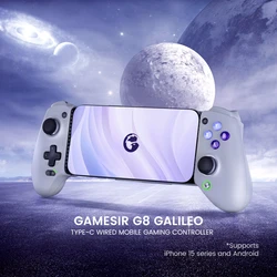 GameSir G8 Galileo Type C Gamepad Game Controller with Hall Effect Joystick for iPhone 15 Android Mobile Cloud Gaming