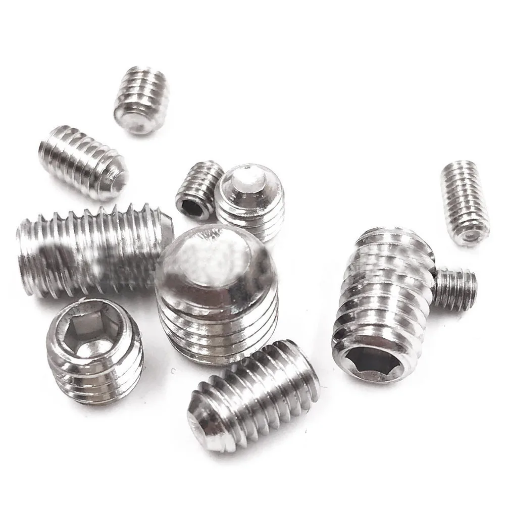 

300Pcs Stainless Steel Inner Hexagon Set Screw Assortment Kit 10 Sizes Cup Point Socket Screws Durable Strong Grip