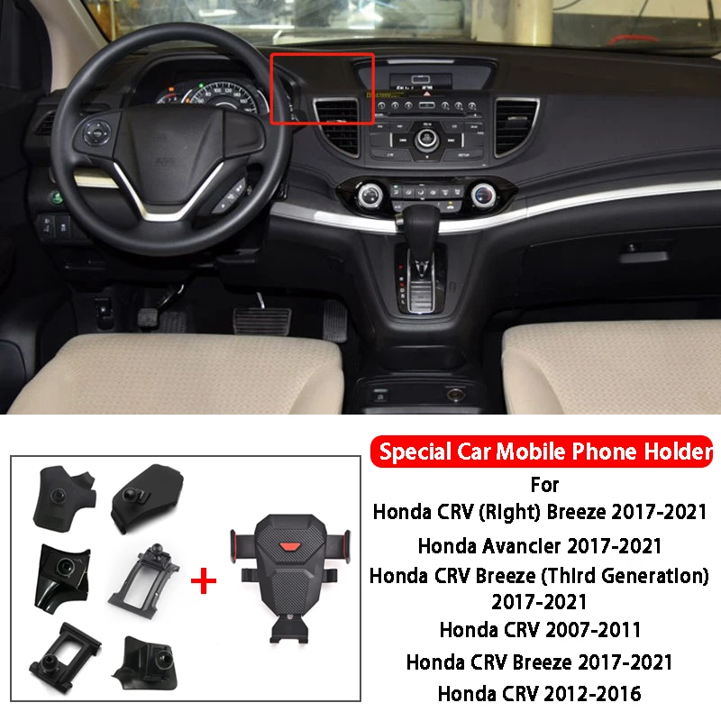 Car Air Outlet Bracket Support Mobile Phone Mount Cell Phone Holder For Honda CRV Breeze Avancler Car Styling Auto  Accessories