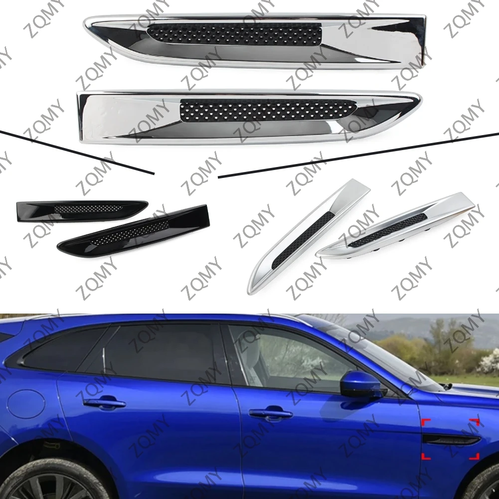 

2pcs Car Front Side Fender Air Vent Outlet Grille Trim For Jaguar XE F-Pace 2016 2017 2018-2020 For XF X260 2016-2021 T2H17749