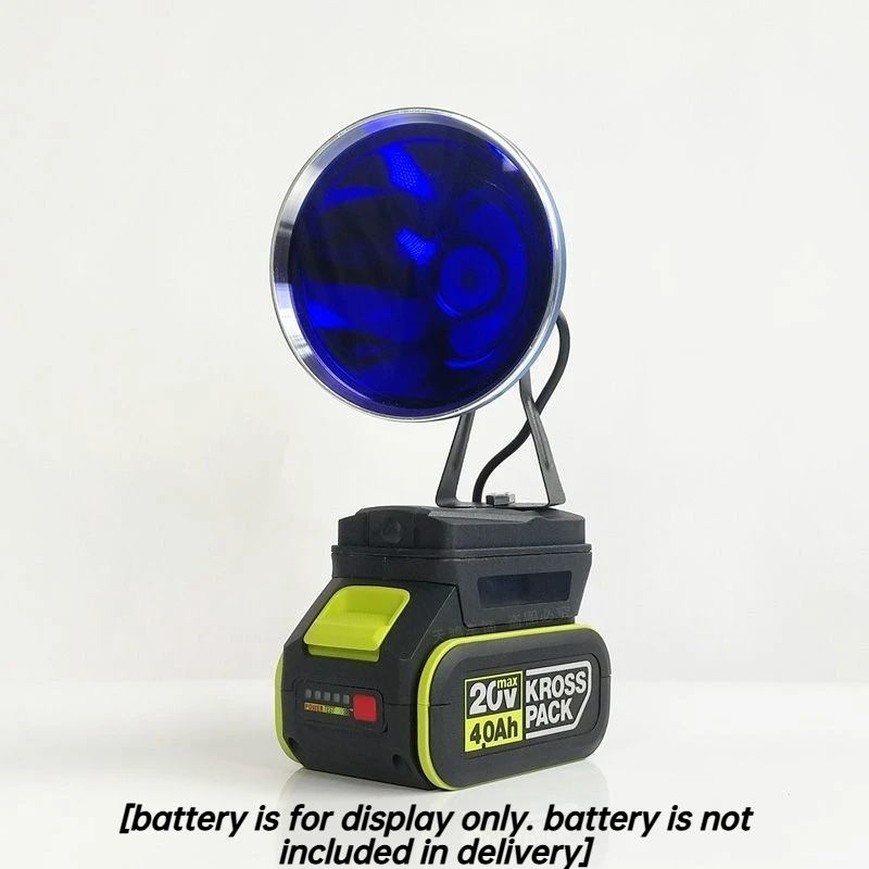 Blue Light for WORX Lithium Battery Portable LED Night Fishing Lights DIY Adjustable Rechargeable Light Versatile Spotlight