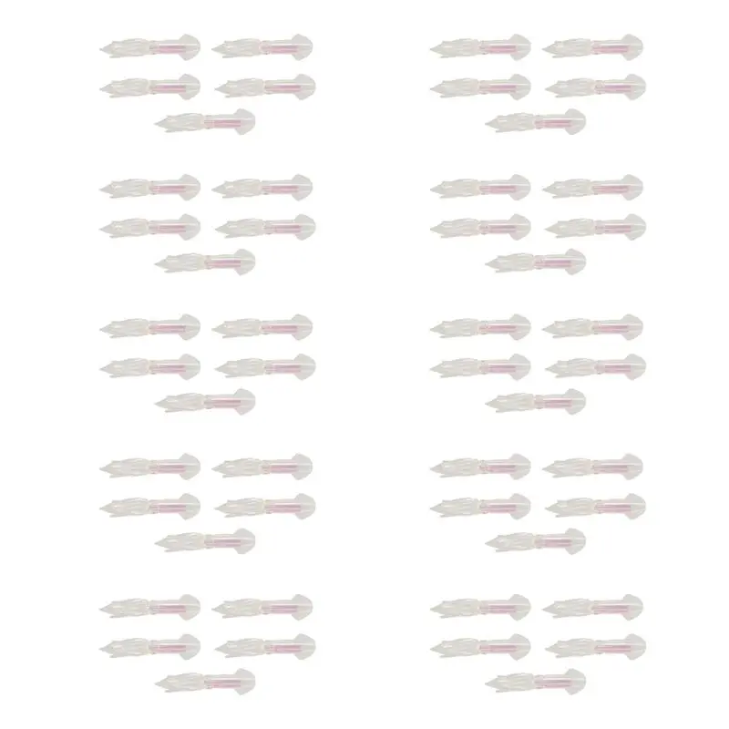 

Силиконовые светящиеся приманки для рыбалки CGDS-50Pcs, мягкие приманки-кальмары, искусственные приманки для морской рыбалки.
