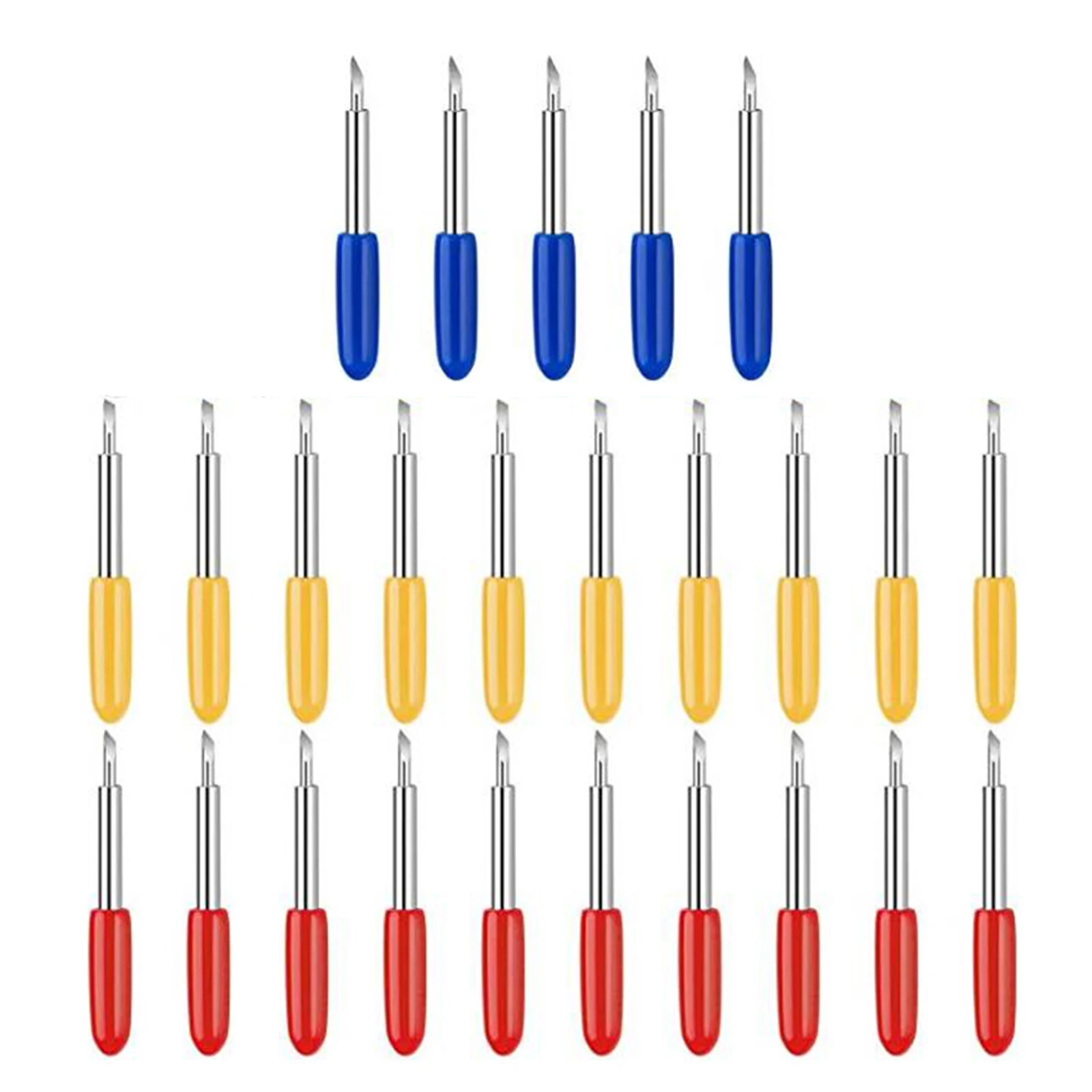 

25pcs 30 45 60 Degree Tungsten Steel Engraving Knife Blades Universal Cutter Accessories High Precision Cutting Plotter Tools