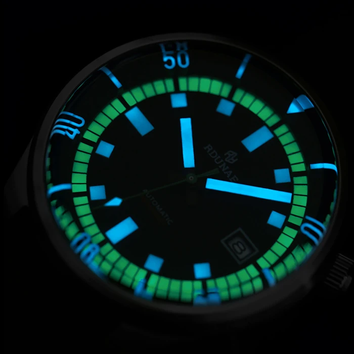 HP-男性用レトロウォッチ,nh35aムーブメント,自動メカニカル,サファイアガラス,スーパーライト,200m,防水