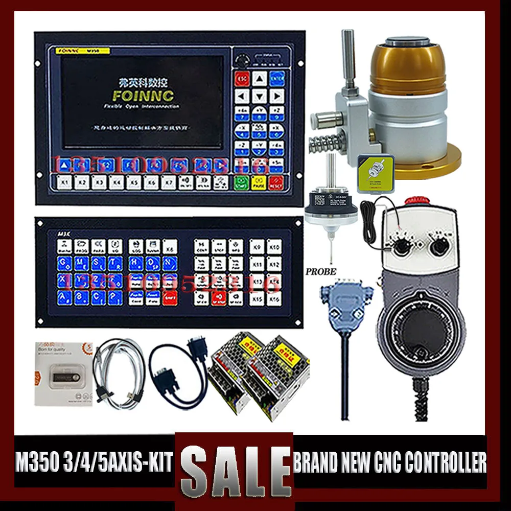 

M350 3/4/5 Axis Cnc System Motor Controller Kit+latest Extended Keyboard +3d Edge Finder +z Axis Probe +mpg+ Power Supply