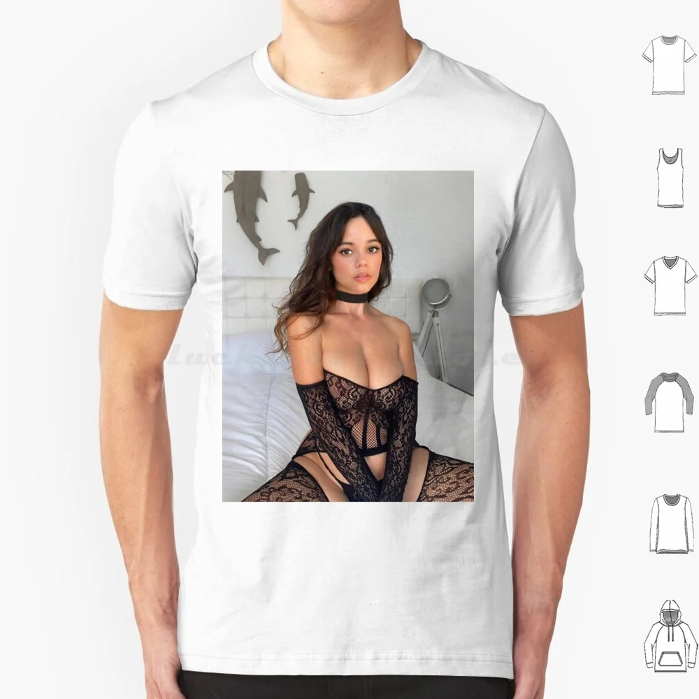 Jenna Ortega T Shirt Big Size 100% Cotton Jenna Ortega Actress Movies Tv Shows Hollywood Cinema Film Celebrity Hot Cute Love