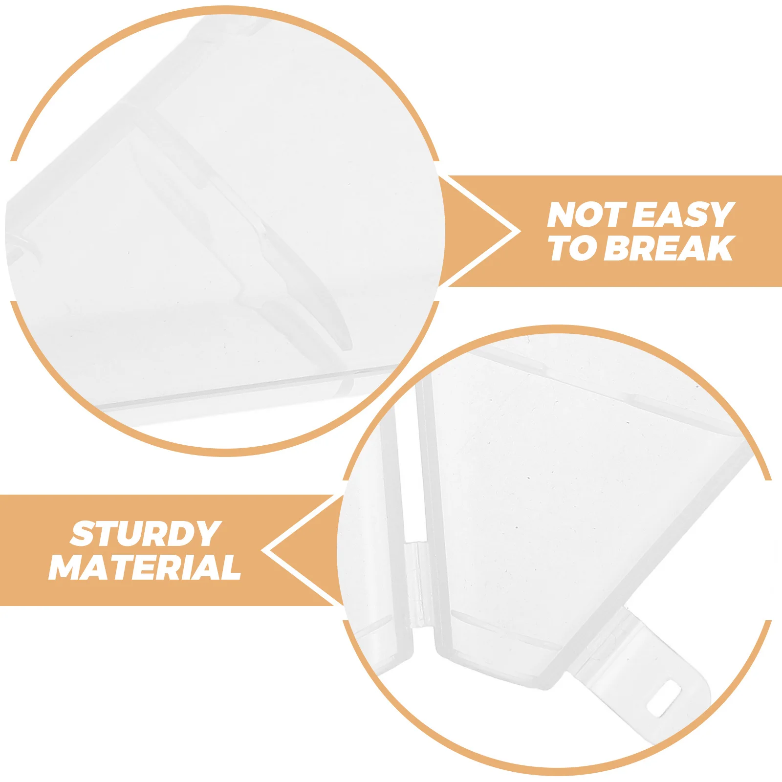 10 stuks make-upborstelbeschermer caps transparant ventilatorontwerp stofdicht waterbestendig voor thuisreizen borstel organisatie tool