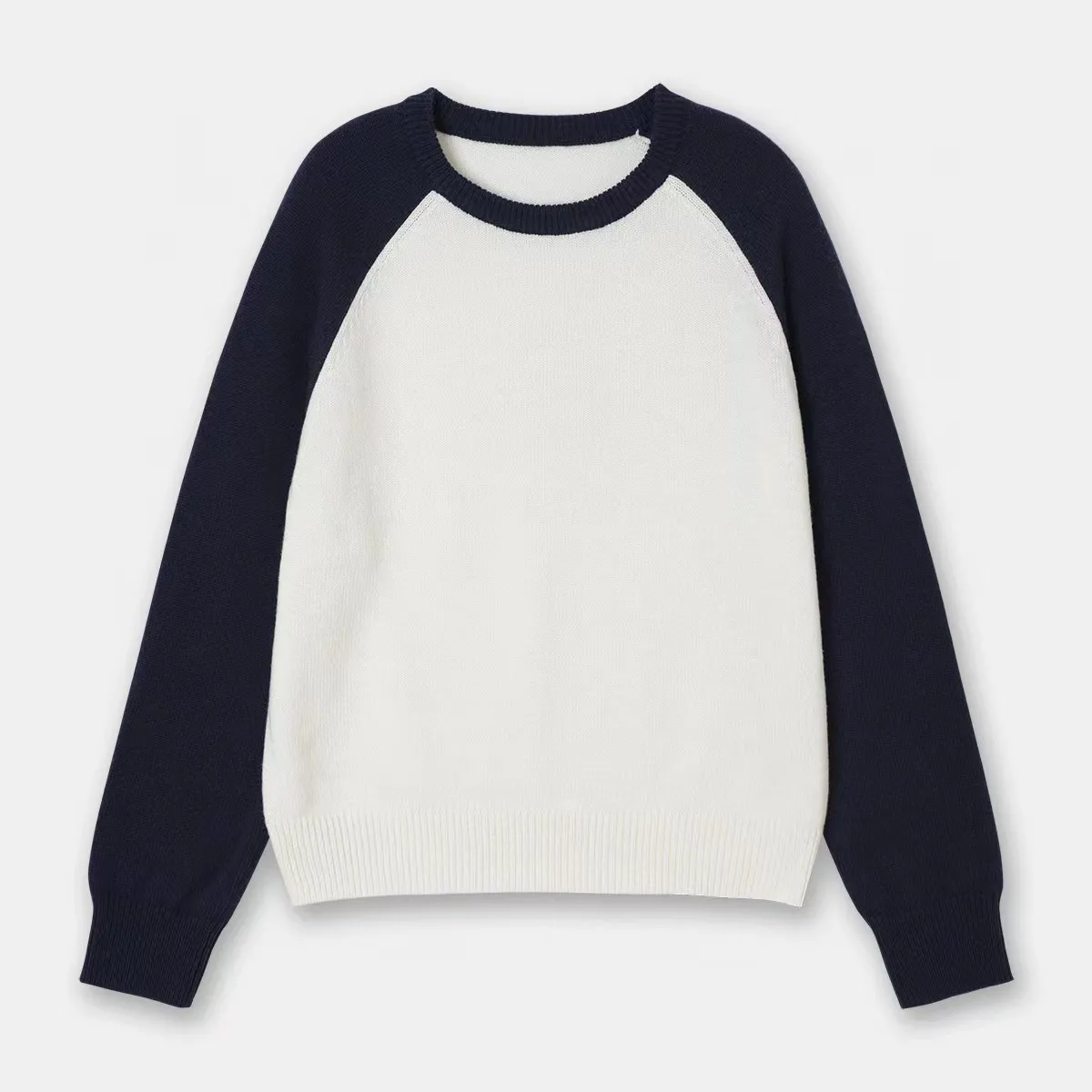 

Niche 2023 autumn and winter new crew-neck pullover loose sweater women long-sleeved knitwear women