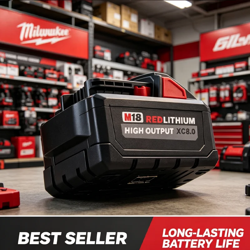 

For Milwaukee M18 Battery 18V 8.0Ah Rechargeable Lithium Battery For Milwaukee Tools 48-11-1860 48-11-1850 48-11-1840 Batteries