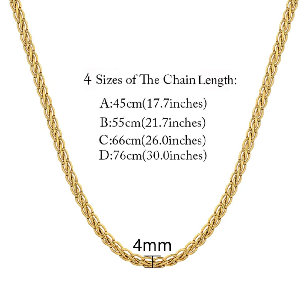 4 مللي متر الذهب والفضة مطلي صغير Foxtail نسج سلسلة قلادة أساور للنساء الرجال موضة جديدة مجموعة مجوهرات من صلب لا يصدأ