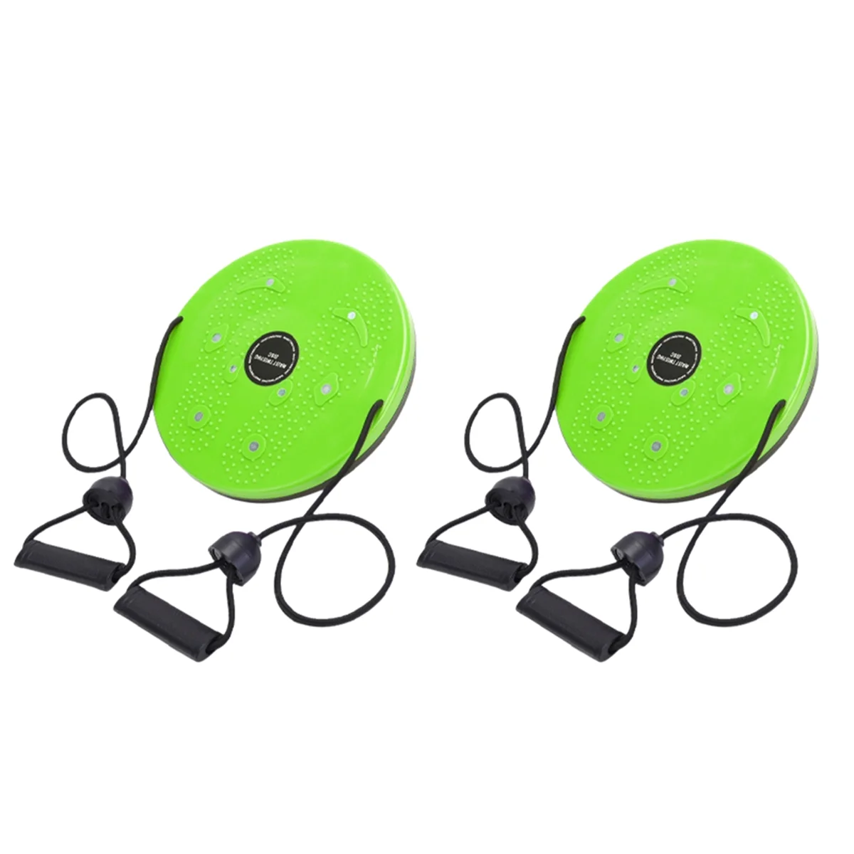 

A44U Twister Magnet Waist Twisting Disc Fitness Balance Board Weight Lose Trainer Magnetic Massage Wriggling Plate Gym Green