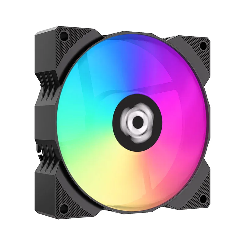 TEUCER T9025 90mm RGB ARGB CPU Cooling Fan, PWM Speed Regulation 800-2200RPM, ITX Chassis Cooling Solution