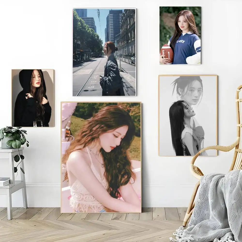 1PC Kpop Singer SHUHUA poster Self-adhesive Art Waterproof Paper Sticker Coffee House Bar Room Wall Decor - view 2