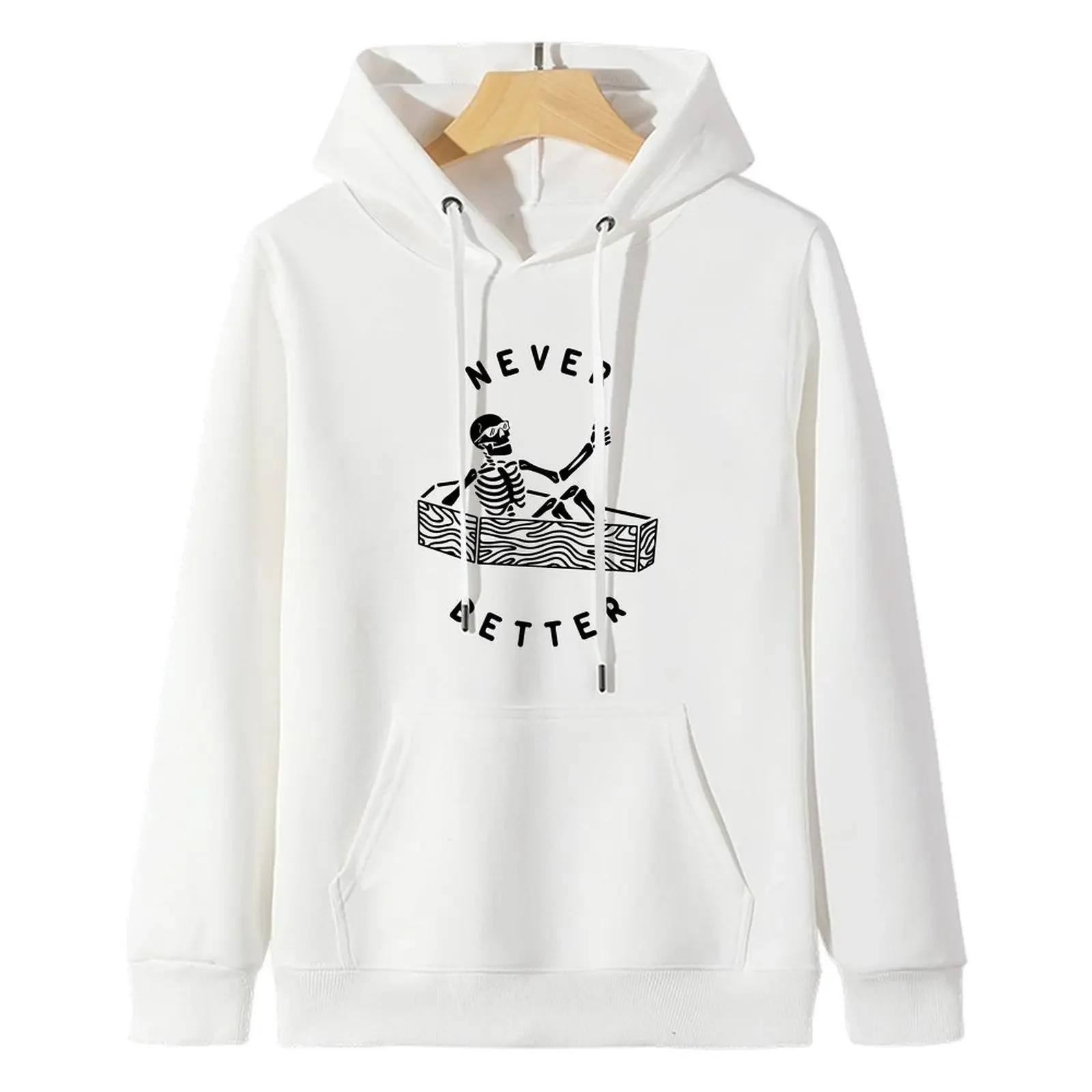 2025 بلوزات للمرأة فضفاضة هوديس الشتاء عادية مضحك الجمجمة طباعة مريحة الإناث طويلة الأكمام بلايز كنزة بمقاس كبير #6